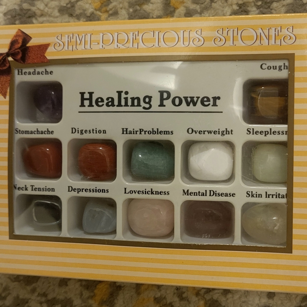 Natural * Healing * Gemstones Gift box  🎁 Semi precious healing stones